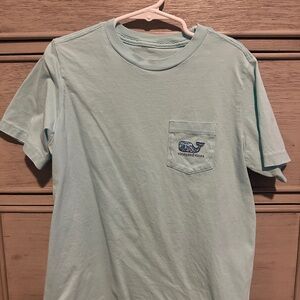 Vineyard Vines Kids Aqua Blue Short Sleeve Tee